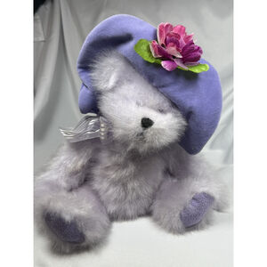 Wishpets Wish Come True 2002 Mrs Summers Plush Bear Stuffed 16” Purple Read